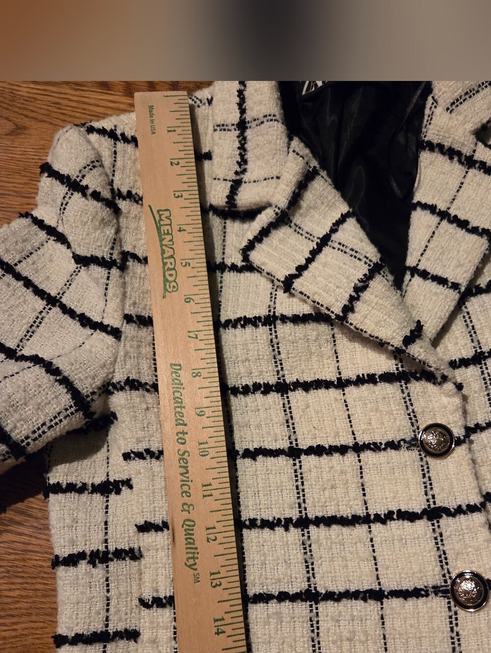 ZARA Tweed Set – Blazer & Shorts Size M/S - Picture 13 of 16